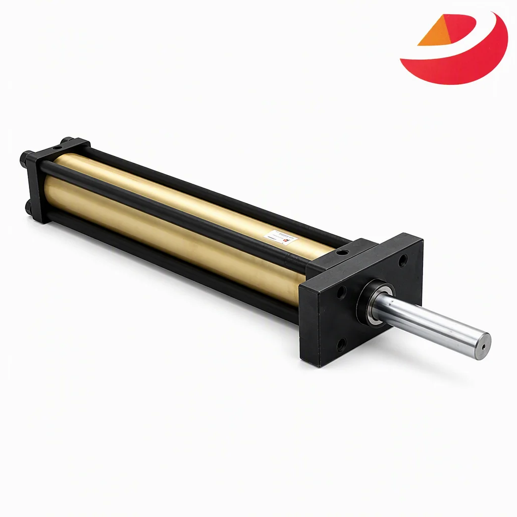 Front Flange Mount Tie-Rod Hydraulic Cylinder OEM/ODM Customizable Stroke Double Acting Heavy Duty 1 Year Warranty