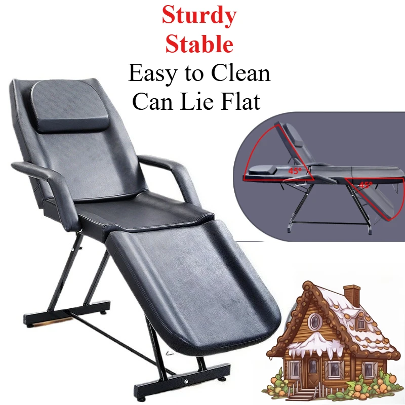 

Набор стульев-кровать для красоты - кровать для салона, массажный стол для чистки ушей, электрическая кровать для татуировки с регулируемой высотой