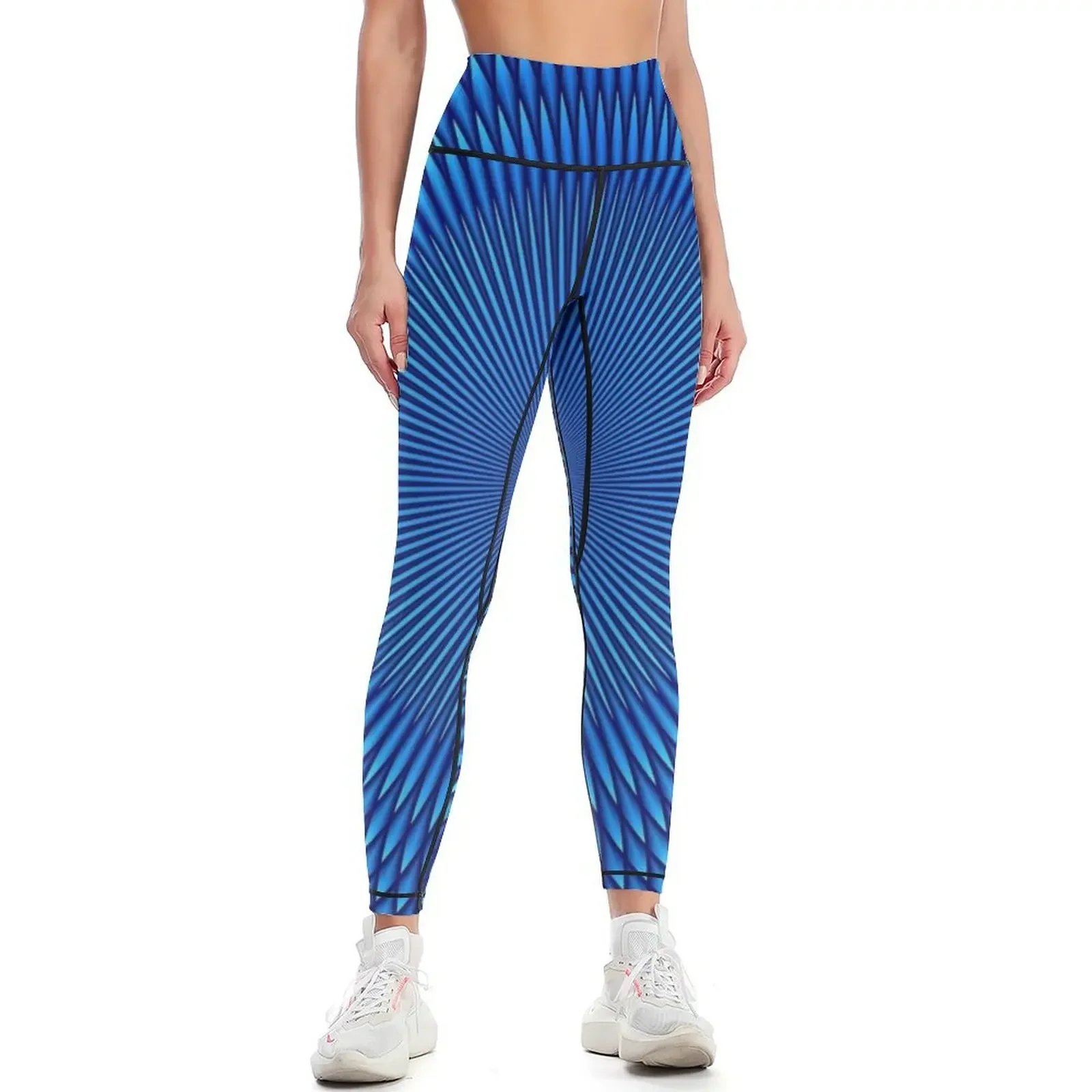 

Optical Illusion Blue Face Mask, Shower Curtains, Shirts & More Leggings harem pants sports for gym Womens Leggings