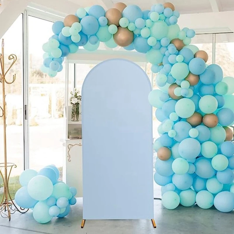 AD23-7.2FT Penutup Lengkungan Pernikahan Dilengkapi Penutup Lengkungan Pernikahan Atasan Bulat untuk Dekorasi Perjamuan Pesta Ulang Tahun