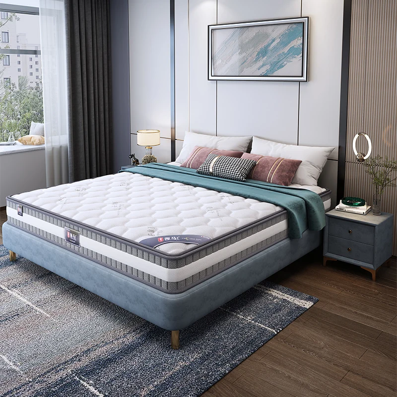 High Quality Hotel Bedroom King Queen Size 10/22 Inch Latex Foam Spring Mattress In A Box For Sale