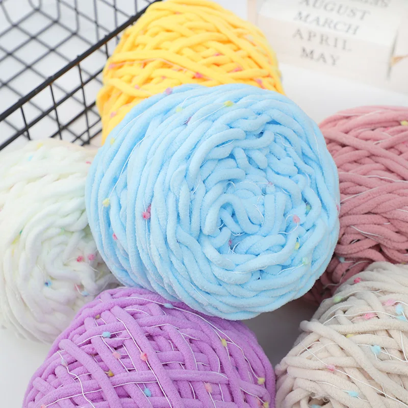 

Новый продукт Ice Bar Line Doudou Ручная смешанная линия Ice Bar Line Dough Doudou Line Крючок Тапочки Ручная работа Шерсть своими руками