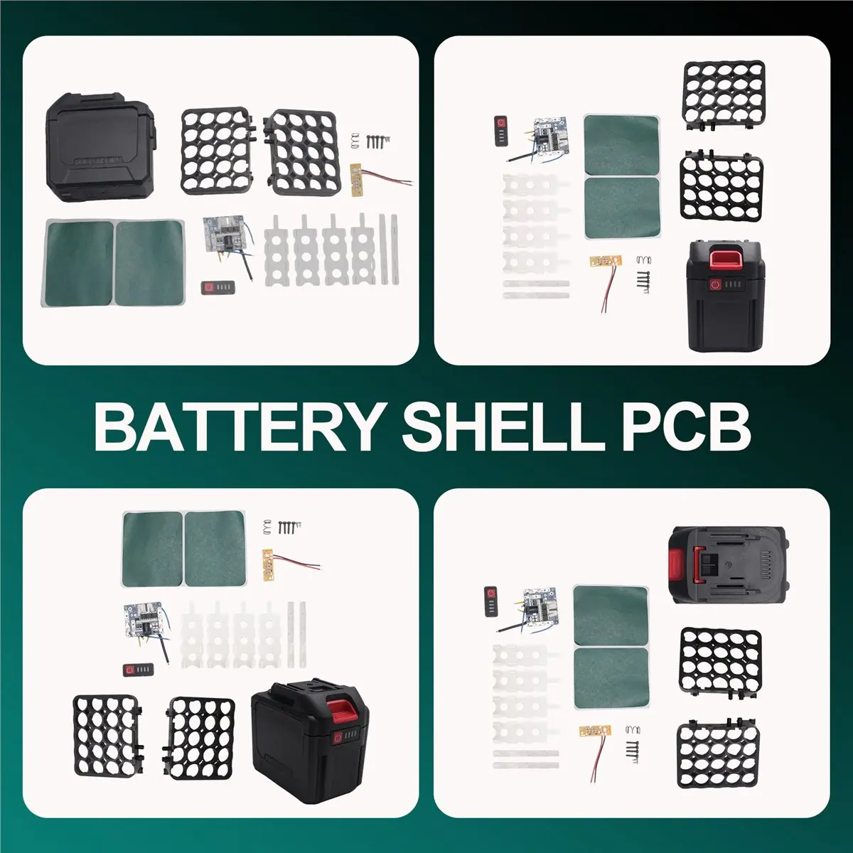 A89X For -Battery Case Storage Box Shell PCB Charging Board for -Battery Case Power Tool Accessories,20 Cores