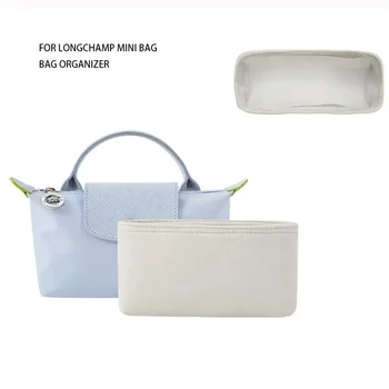 Inserto organizador de bolso para Mini bolso Longchamp, organizador de bolso, forro en capas, bolsas de almacenamiento ultraligeras de energía, moldeador