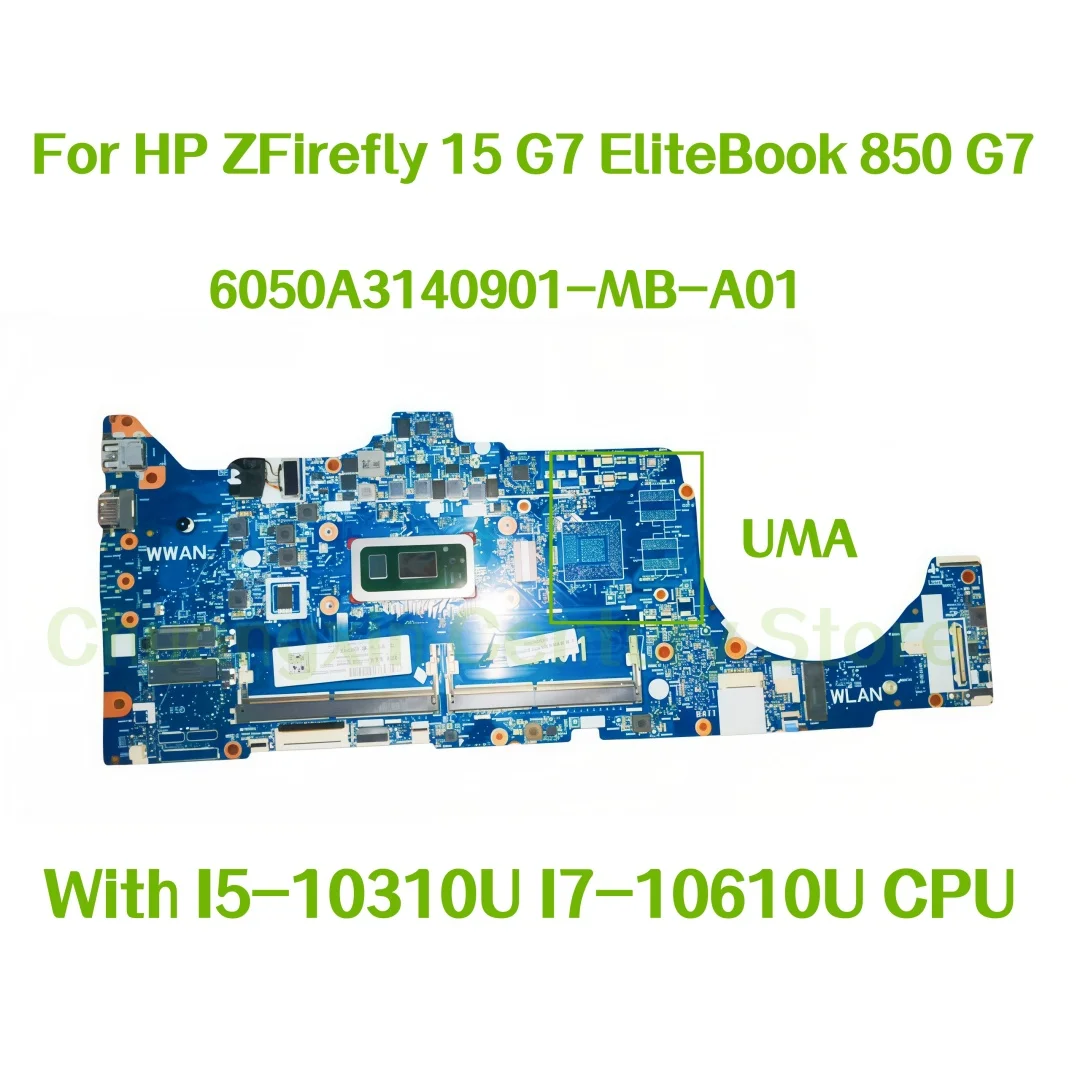 

Материнская плата 6050A3140901-MB-A01 для ноутбука HP ZFirefly 15 G7 EliteBook 850 G7 с процессором i5-10310U i7-10610U, 100% протестирована, исправна.