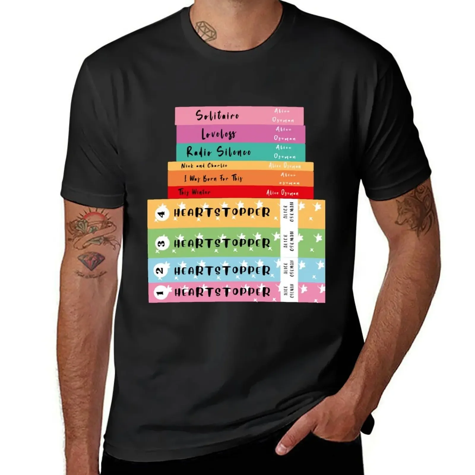 Camiseta de libros de Alice Oseman, cosas de anime de aduanas, ropa vintage de secado rápido, camisetas de fruit of the loom para hombre