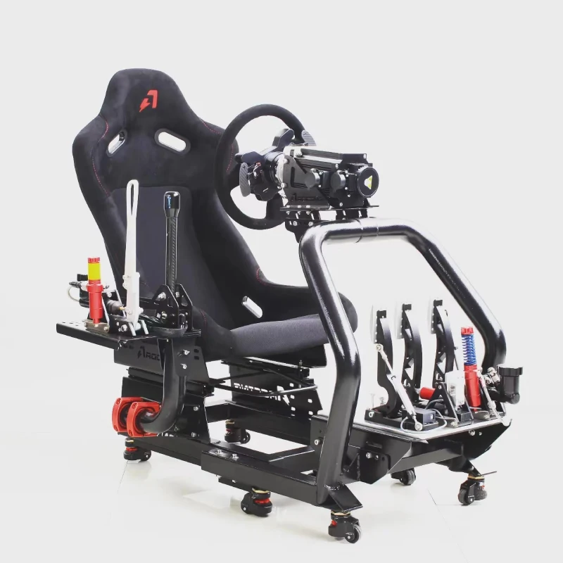 AZRACING SF Retractable Simracing Cockpit | VR Racing Simulator, Adjustable Racing Cockpit| Direct drive Support