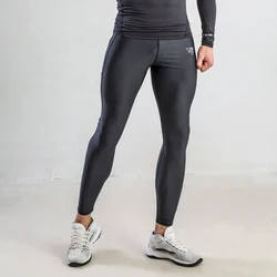 Glossy Men's Tight Fitness Running Pants Leggings Plus Size Training Joggers Sweat Trousers