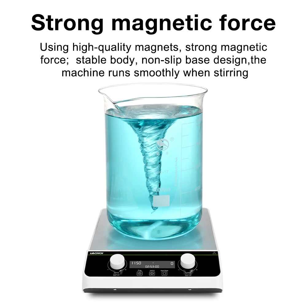 Laboratory Magnetic Stirrer with Stir Well Lab Mixer Brushless DC Motor Magnetic Mixer Laboratory Supplies EU Plug