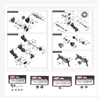 Zerohobby RGT Spare Parts R86500 Diff Bevel Gear Set R86506 R86508 R86515 For EX86150 EX86190 EX86130 1/10 RC Crawler Model Car