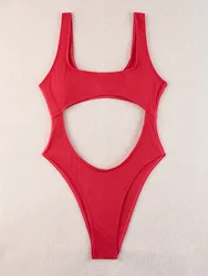 Sexy One Piece Swimsuit For Women Cut Out Monokini Push Up Bikinis Women Hollow Out Swimwear Bathing Suit Biquini Beach Wear
