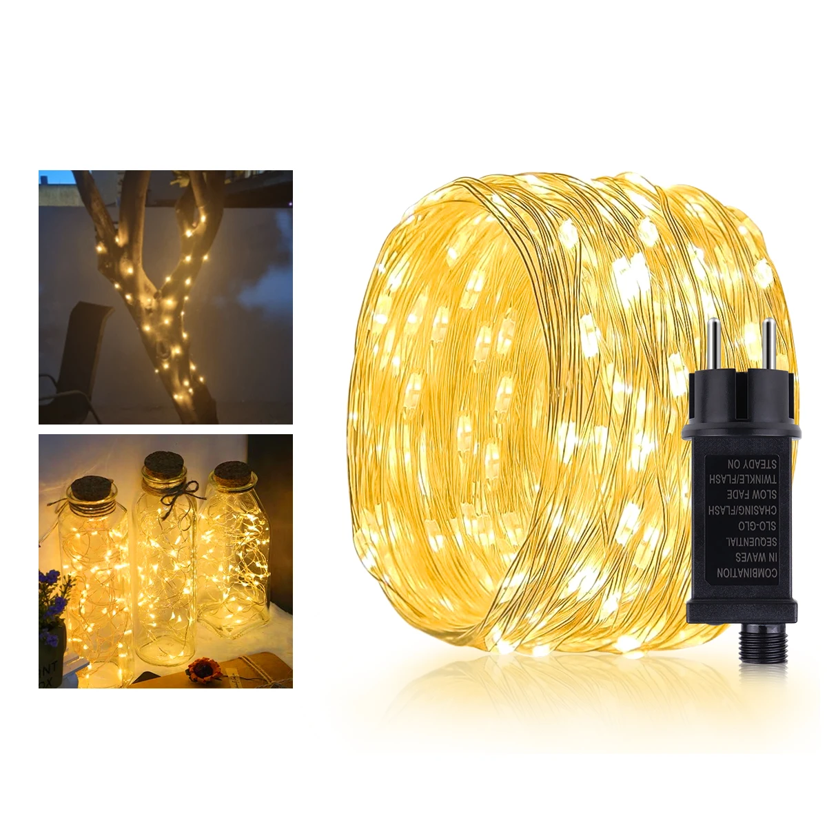 

50M 100M Garland Lights Fairy String Waterproof Outdoor Lamp Garden Holiday Wedding Party Light Decor Bedroom Lighting 110V/220V