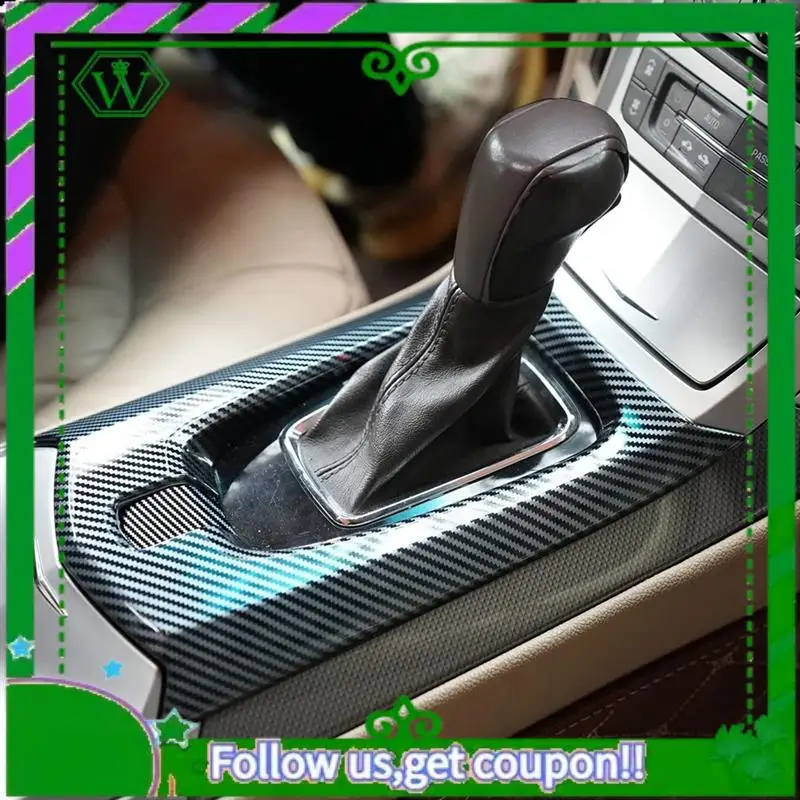 AC34-مركز التحكم والعتاد غطاء لوحة مكون الكسوة لكاديلاك CTS 2008 2009 2010 2011 2012 2013 - ABS ألياف الكربون #3