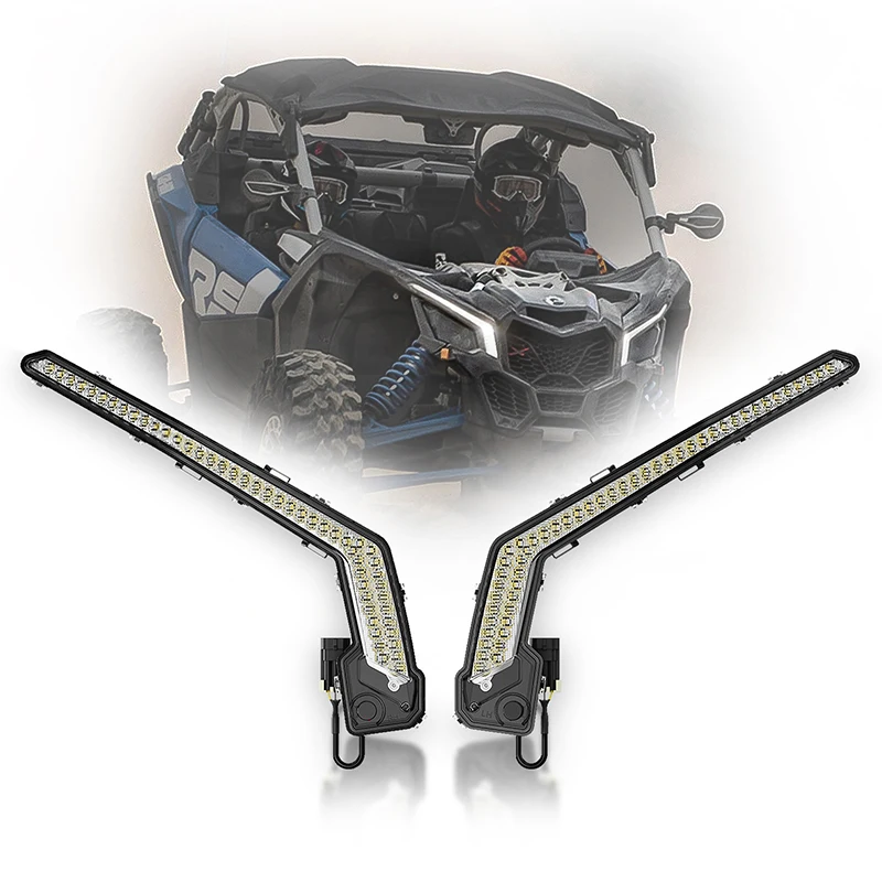 

LED Front Turn Signature Light With Flow Lights Chasing for UTV Can-Am Maverick X3 XDS XRS Max Turbo R 2017-2022