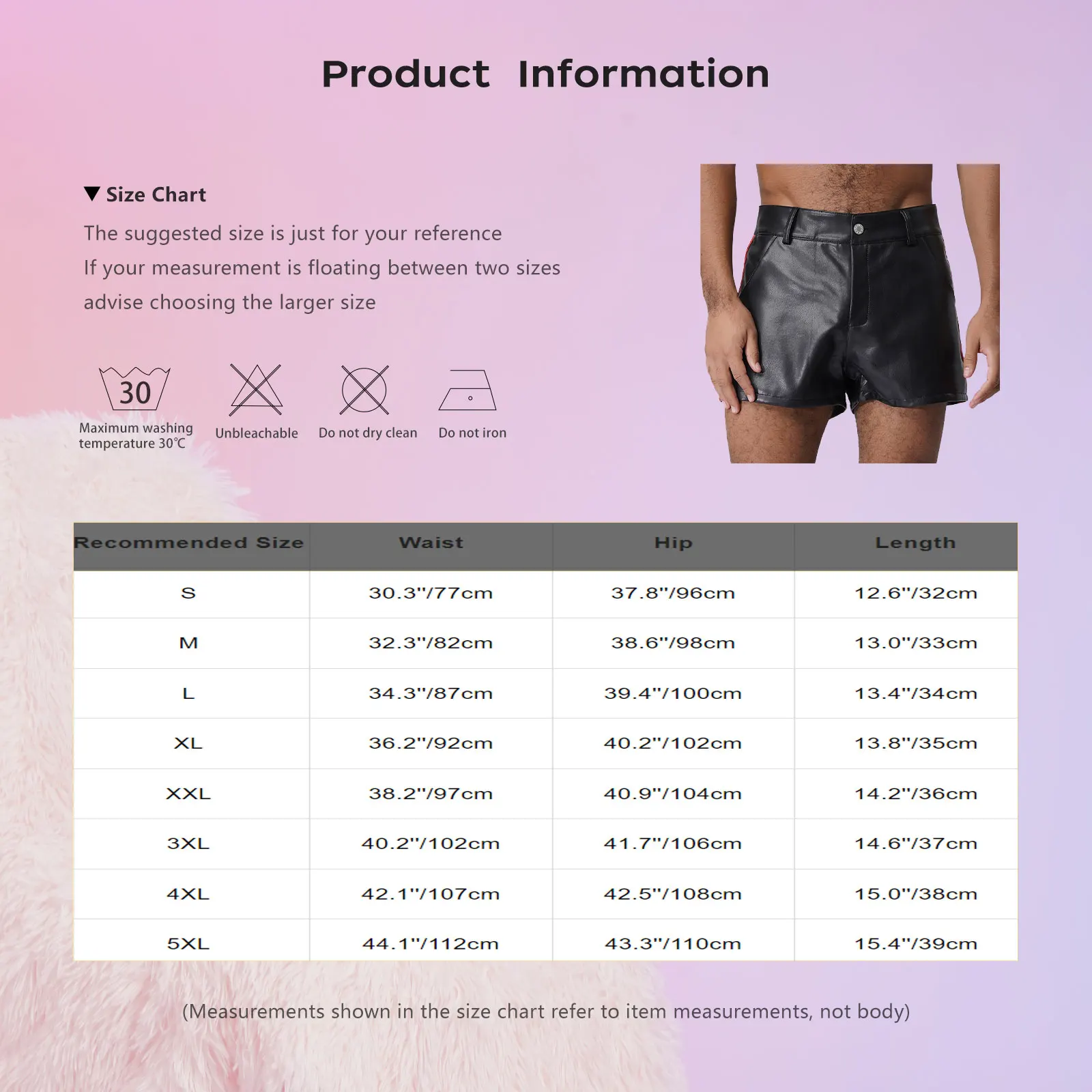 Celana Pendek Mini Kulit PU Cargo Pinggang Tinggi Pria dengan Kantong, Celana Pendek Cargo Kulit Imitasi Matte untuk Aktivitas Sehari-hari, Santai, Bersepeda, dan Liburan