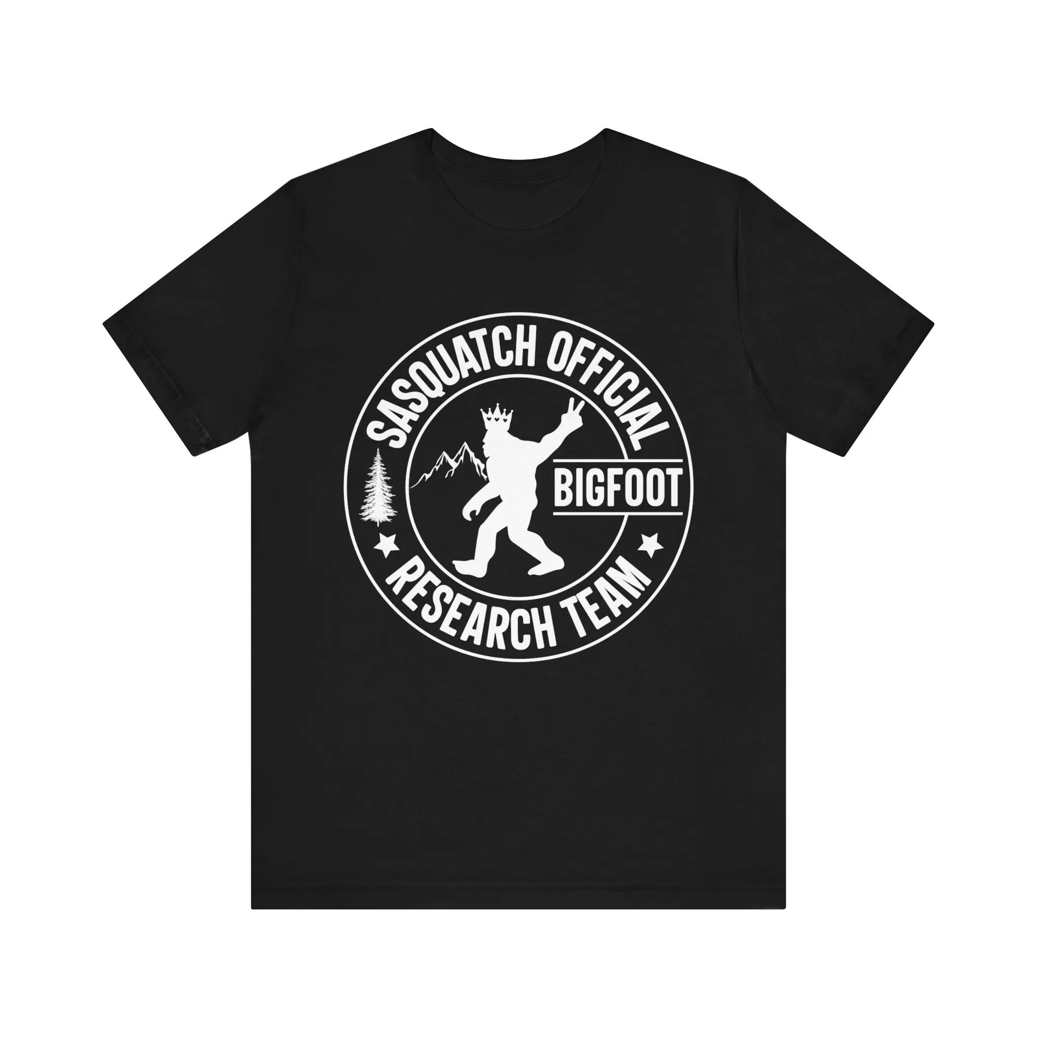 Sasquatch Official Bigfoot Research Team T Shirt Cryptid Hunters Explore The Unknown Mystery Seeker Apparel Adventure Gear