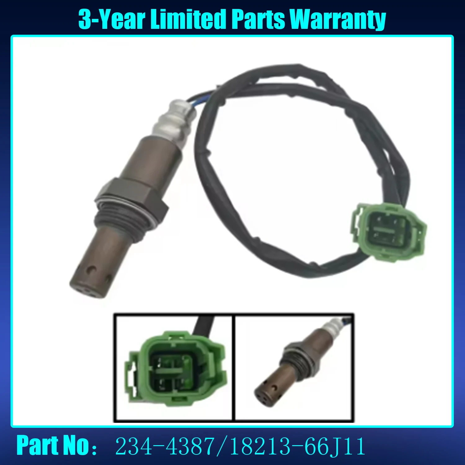 Capteur d'oxygène Lambda O2 18213-66J11 234-4387 1821366J11 pour Suzuki Grand Vitara 2,7l 2006 2007 2008 estime 1,6l 1,8l 2001 2002