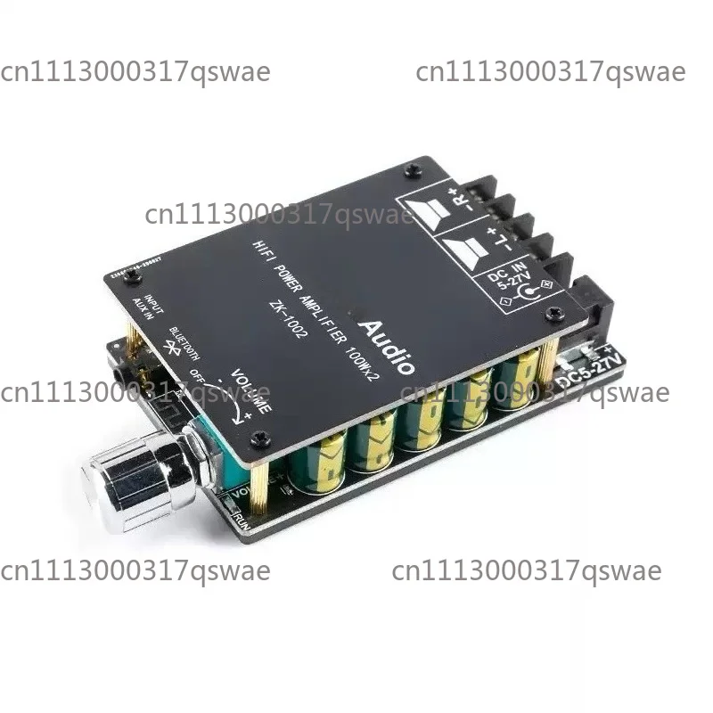 ZK-1002 Bluetooth Amplifier Board Dual TPA3116D2 Chips 100WX2 High Power Digital Stereo Audio Amplifier ZK-1002