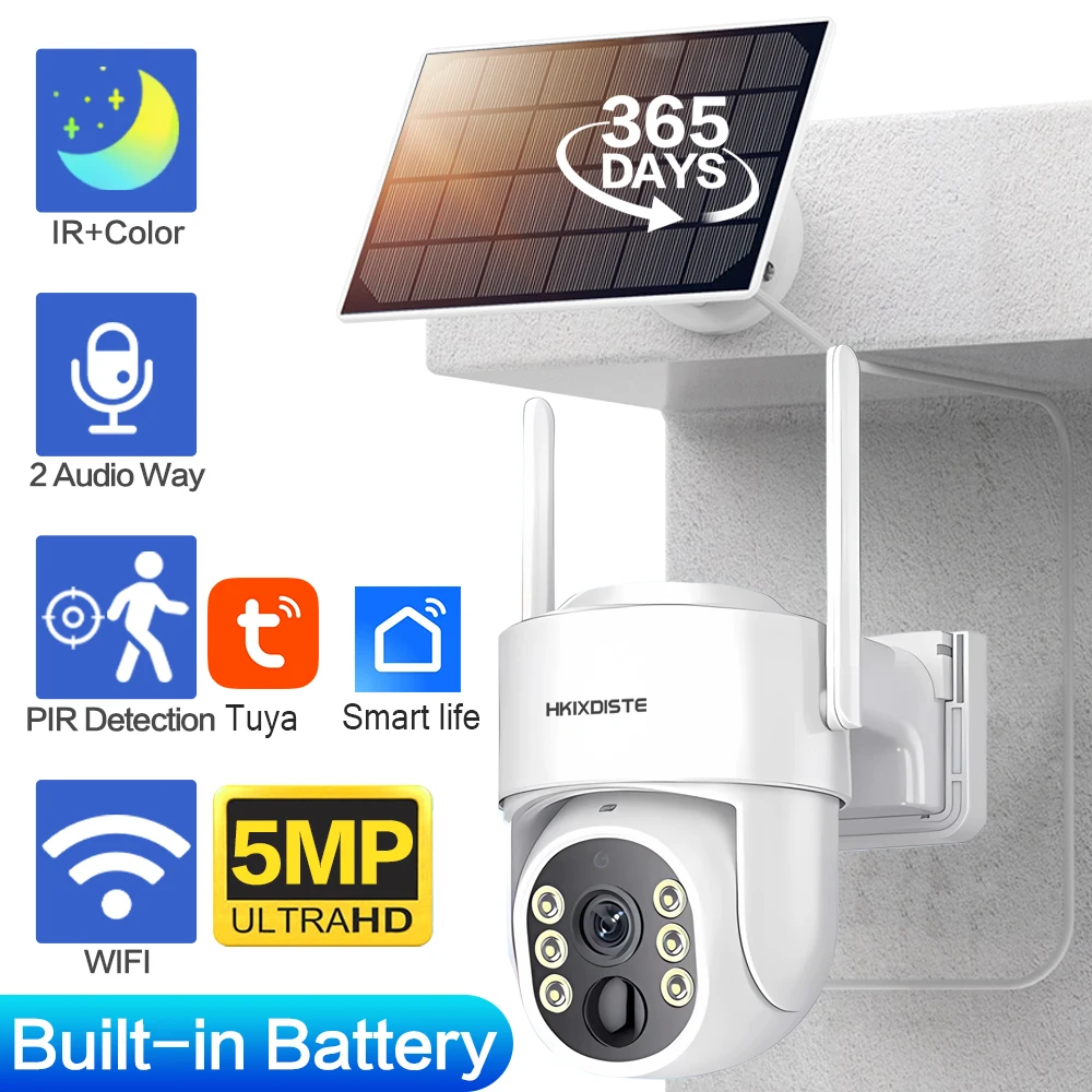 5MP Solar Wifi Ip C… - image