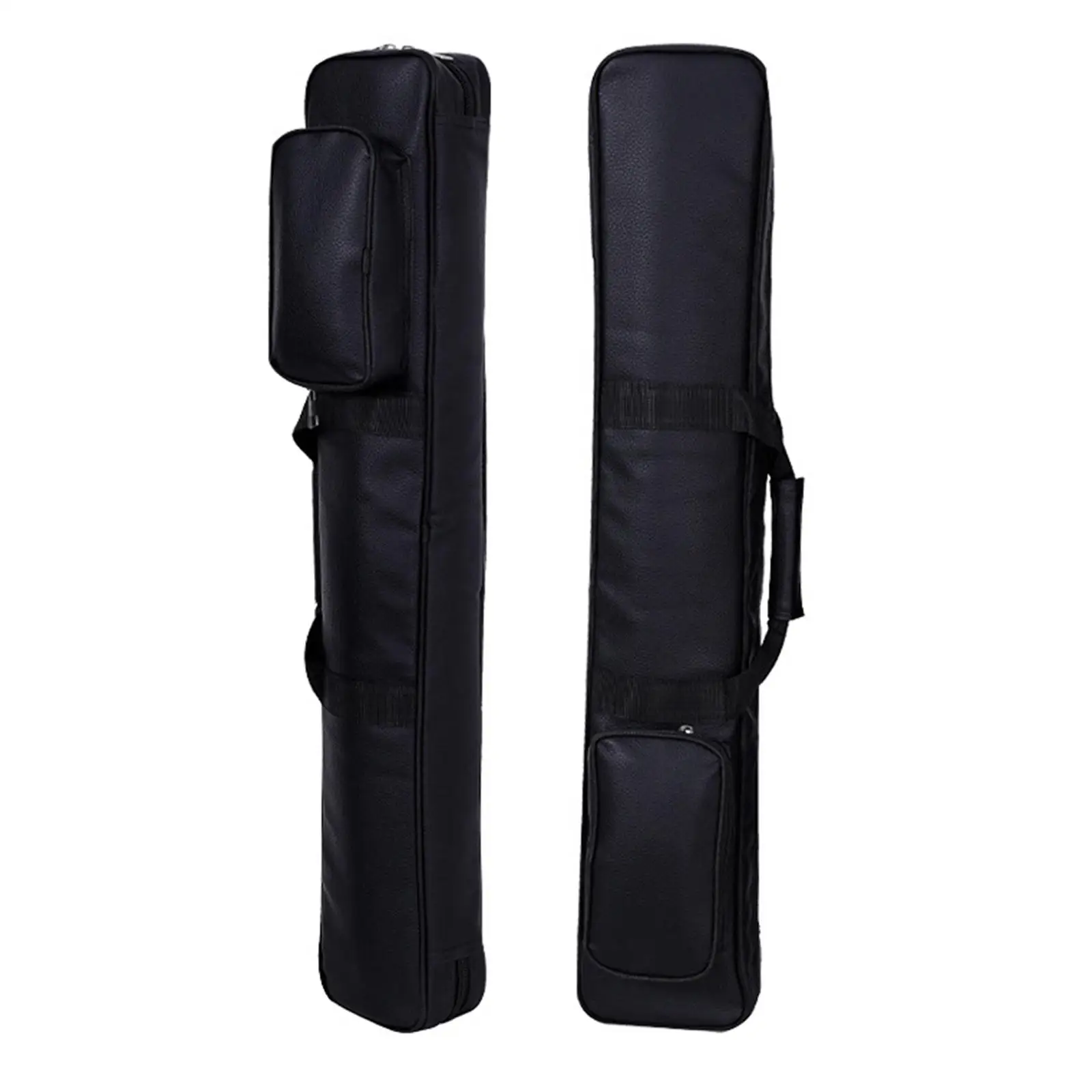 

Сумка для хранения бильярдных принадлежностей из искусственной кожи, чехол для кия с карманом для держателей и мела для пула и снукера