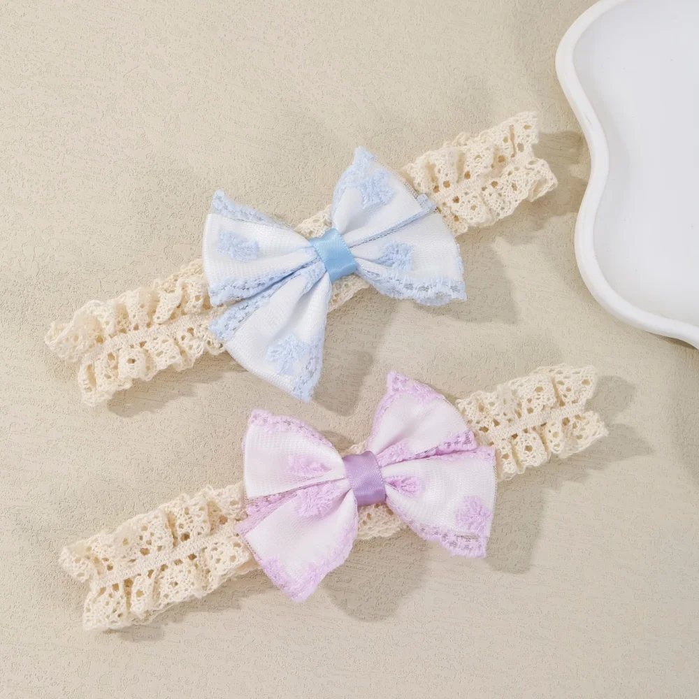 

Lace Bow Headband For Baby Cute Bowknot Hairband Sweet Princess Girl Headwear Newborn Photography Props Kids Hair Accessories