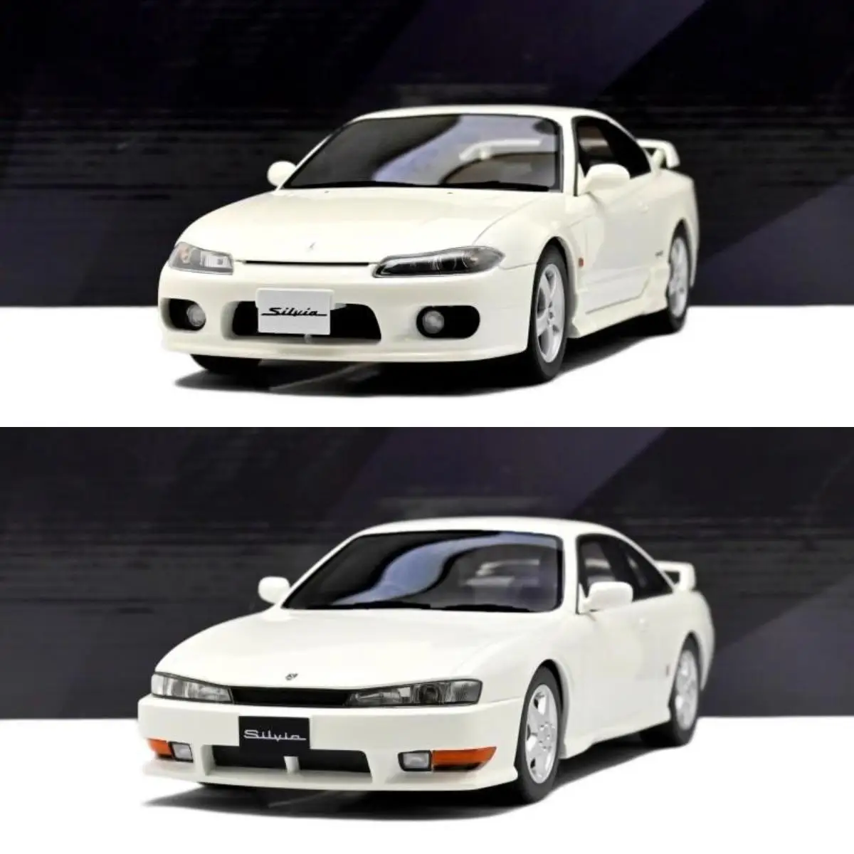 

OTTO 1:18 SILVIA S14/S15 White JDM Simulation Limited Edition Resin Metal Static Car Model Toy Gift