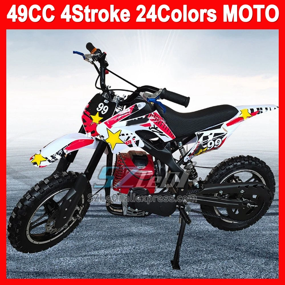 49/50CC 4 Stroke ATV OFF-road  Motorbike Gasoline Motorcycle Racing MOTO Superbike Race Scooter Buggy Dirt Bike For Adult Child