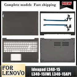 NEW Laptop LCD Back Cover Front Bezel Hinges Palmrest Bottom Case For Lenovo Ideapad L340-15 L340-15IWL L340-15API 15.6 