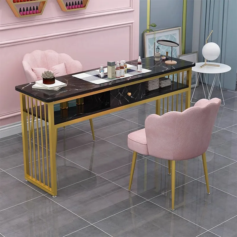 New Manicure Table Minimalist Economical Drawers Salon Luxury Dual Use Manicure Table Nail Tech Table Table for Nails Salon