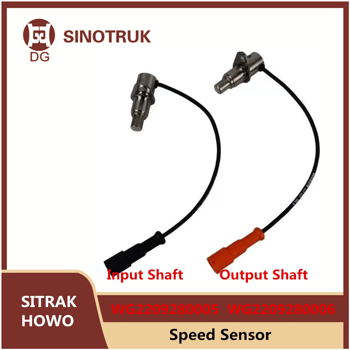 Speed Sensor Input Shaft WG2209280005 Output Shaft WG2209280006 For SIONTRUK SITRAK HOWO A7 T7H  AMT Automatic Gear Gearbox Part