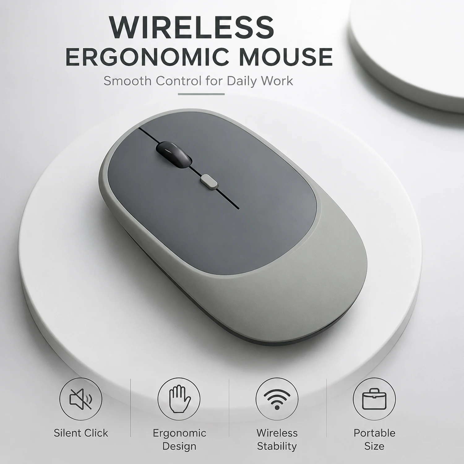 BTh 2.4G Dual Mode Wireless Mouse Rechargeable Colorful Mouse for iPad Smartphone Tablet Laptop Computer Office