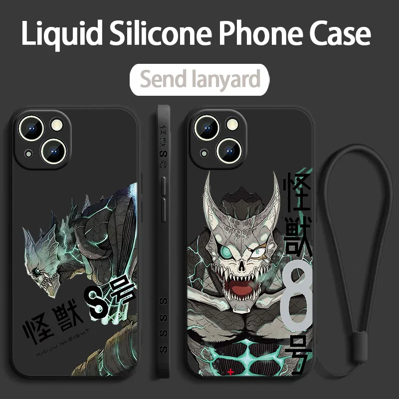 Kaiju No. 8 Anime For OPPO Reno 11 10 8T 8 7Z 7 6 5 2Z Find X5 X3 X2 Neo Lite Pro Plus Liquid Left Rope Phone Case