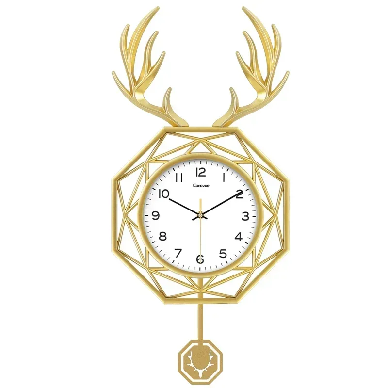 

Long - lasting Modern Luxury Wall Clock Silent Electronic Office Round Wall Clock Creative Nordic Relojes De Pared Home Decorati