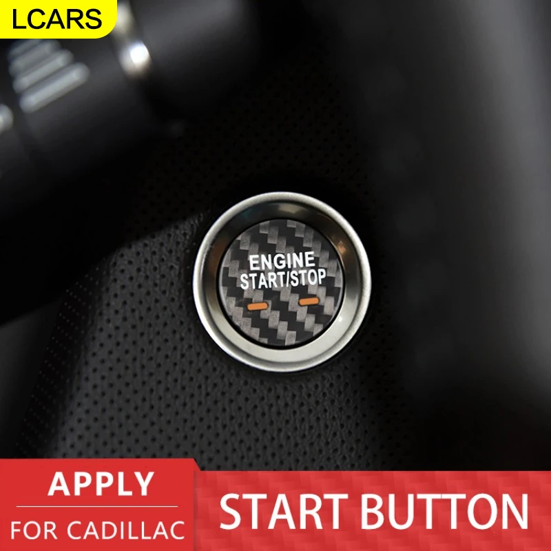 

Наклейка на кнопку запуска автомобиля Lcars, материал из настоящего углеродного волокна, подходит для Cadillac, Buick, Chevrolet, наклейка на интерьер автомобиля