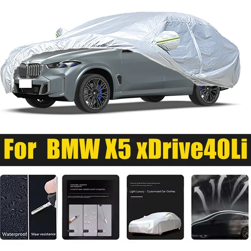 

For BMW X5 XDrive40Li M G05 G18 Car Cover Outdoor Protection Covers Snow Sunshade Waterproof Dustproof Car Accessories Auto