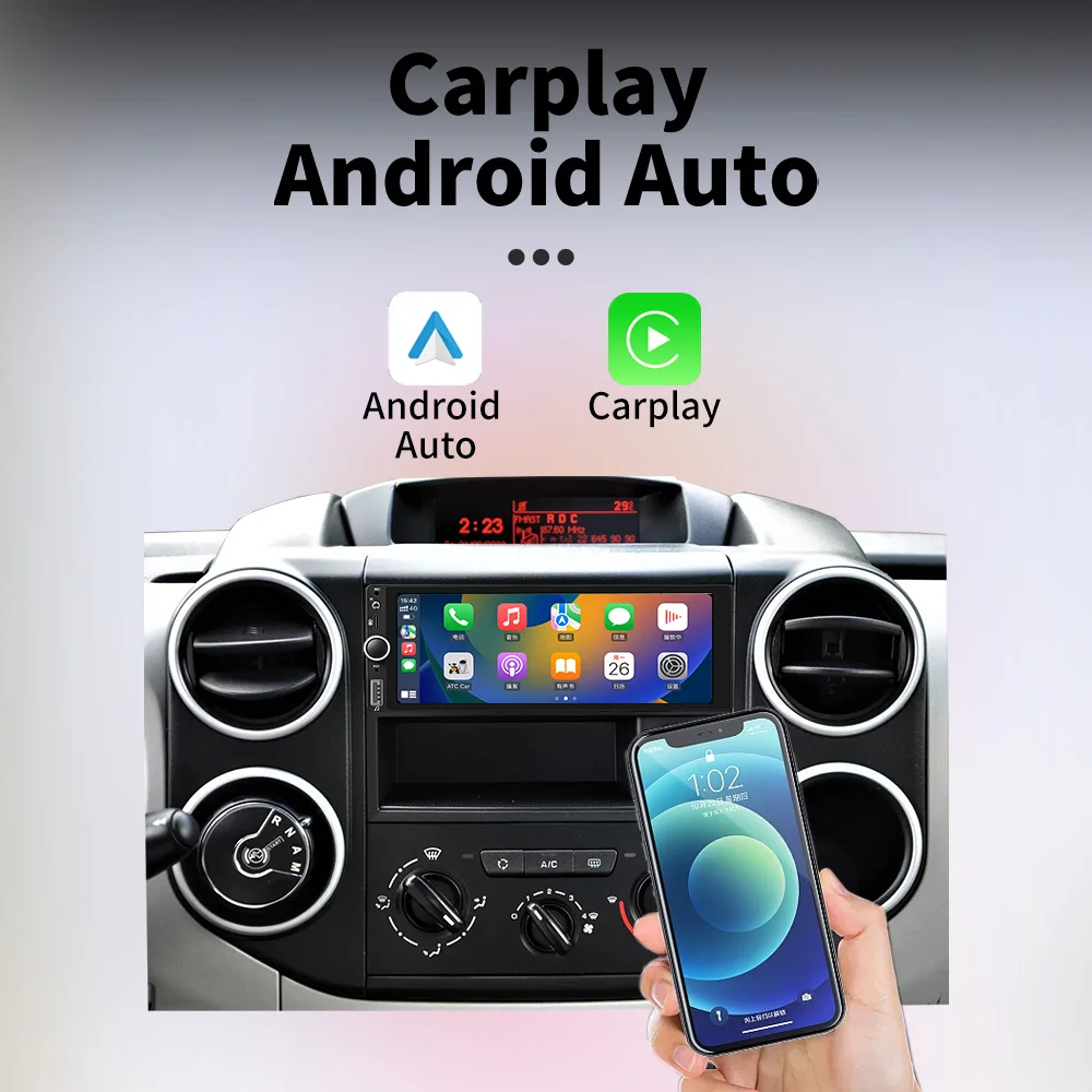 6.86 "شاشة ستيريو لتويوتا ستارليت 1996-1999 Carplay أندرويد السيارات أندرويد سيارة الوسائط المتعددة 1 الدين راديو رئيس وحدة BT الملاحة #4