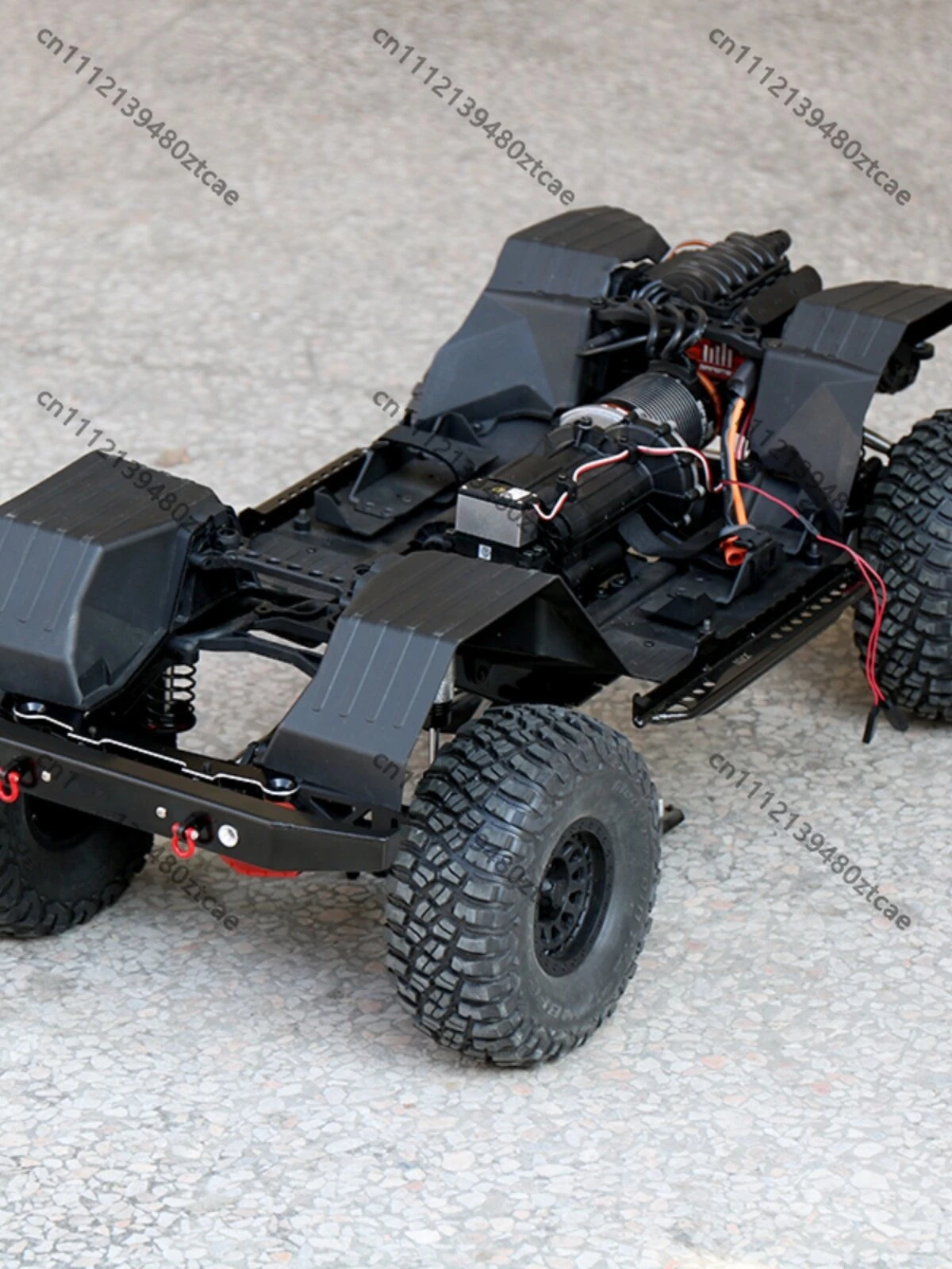 1 6 Large Scale RC Crawler Hand Welded Metal Rear Crash Bumper DIY Upgrade Spare Parts