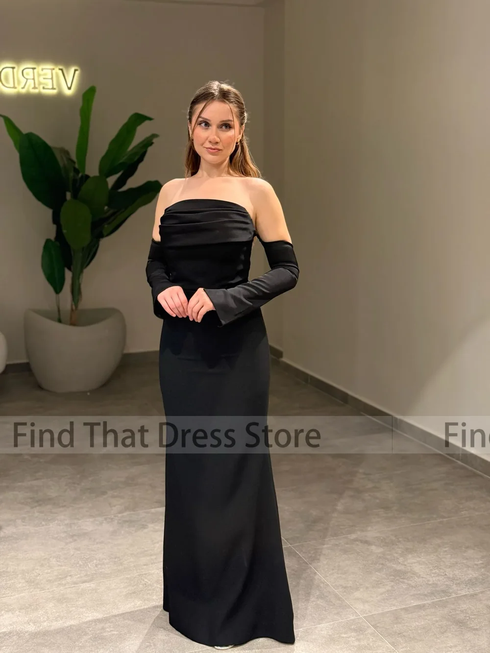 العرف vestidos de novia بسيط قارب طوق مطوي غمد مثير ثوب مسائي الطابق طول عارية الذراعين فستان الزفاف حفلة موسيقية