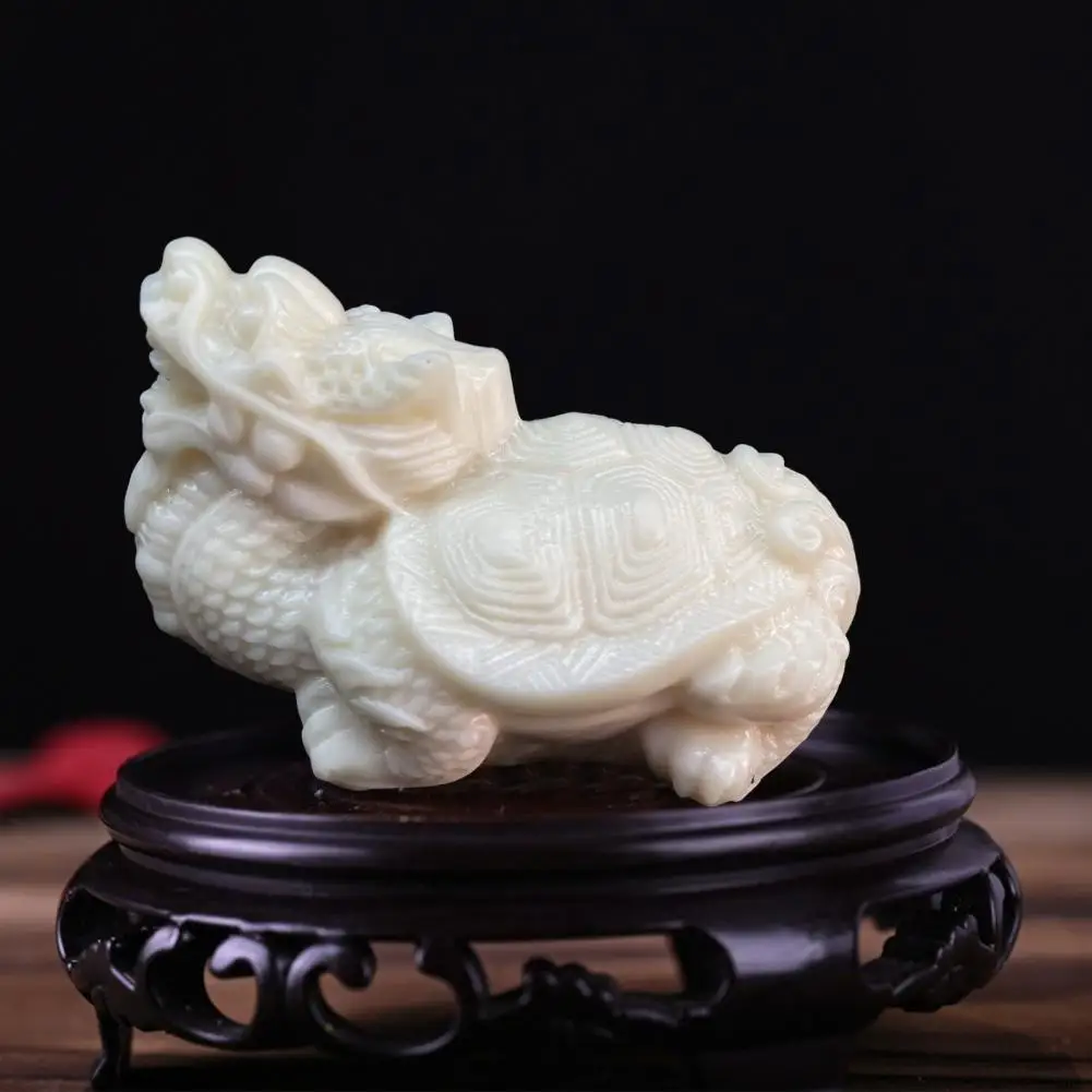 Handcrafted Dragon Turtle Decor Handmade Lucky Dragon Tortoise Tea Pet Statue for Office Room Decor Kung Fu Tea for Tea for Home image 2