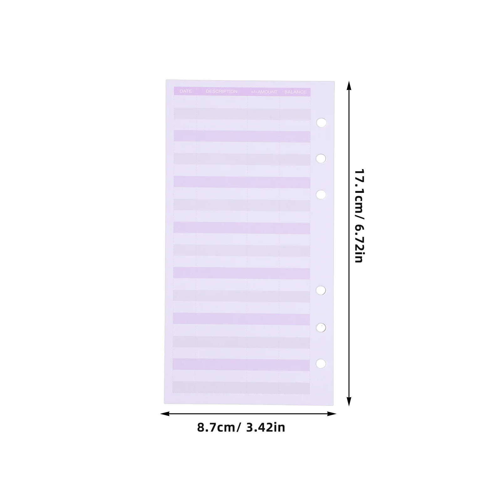 60Pcs Budget Sheets Portable Daily Budget Planner Convenient Cash Envelope Tracker for Household Finance Management Six-Holes