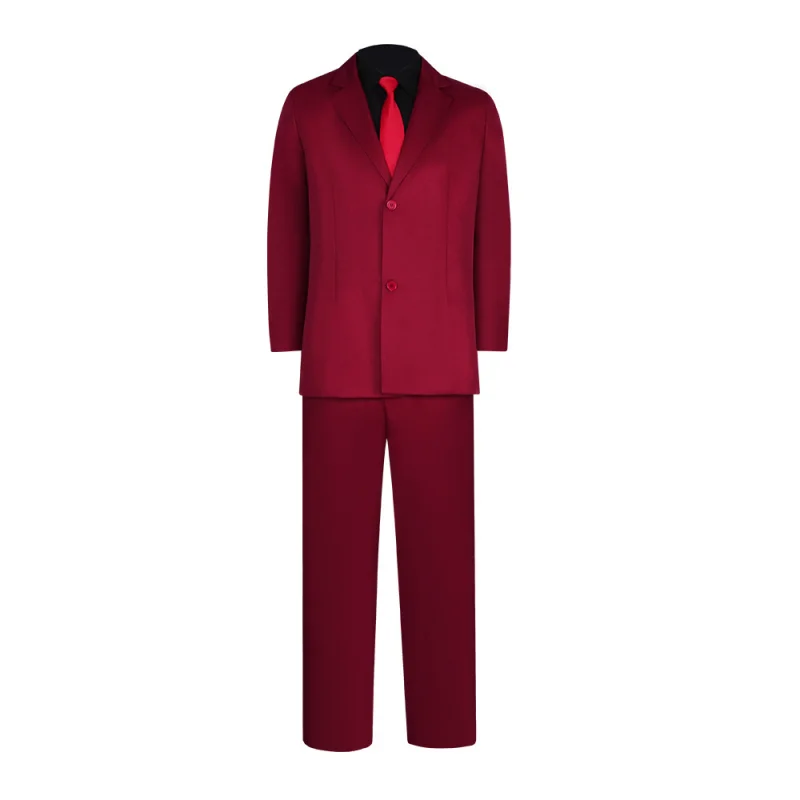 

Anime Wano Country Sanji Cosplay Costume Elegant Red Uniform Suit Adult Men Shirt Pants Tie Set Halloween Party Role Play Outfit