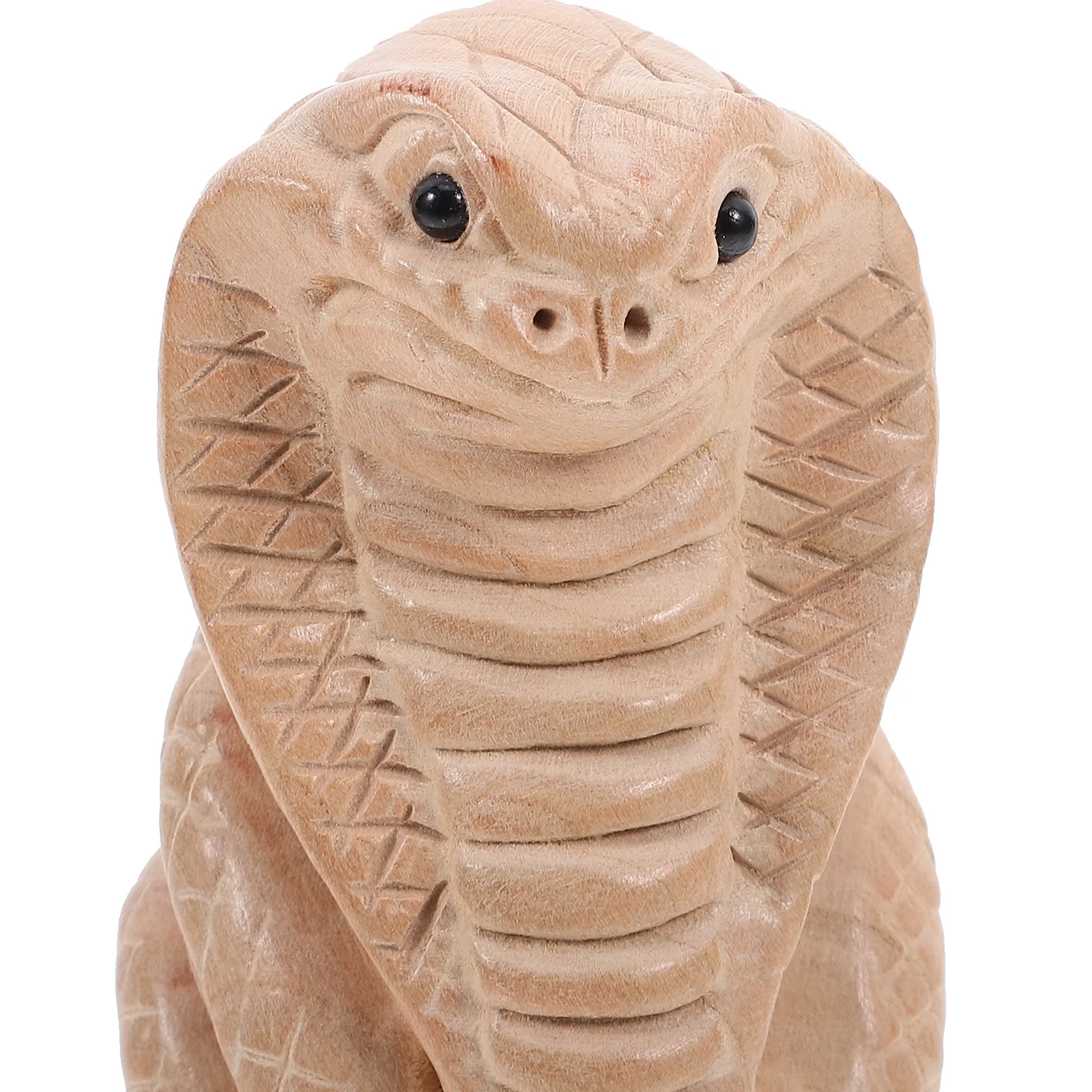 

Wood Carved Snake Realistic Animal Decor For Garden Bonsai Desktop Prank Prop Learning Decorative Ornament