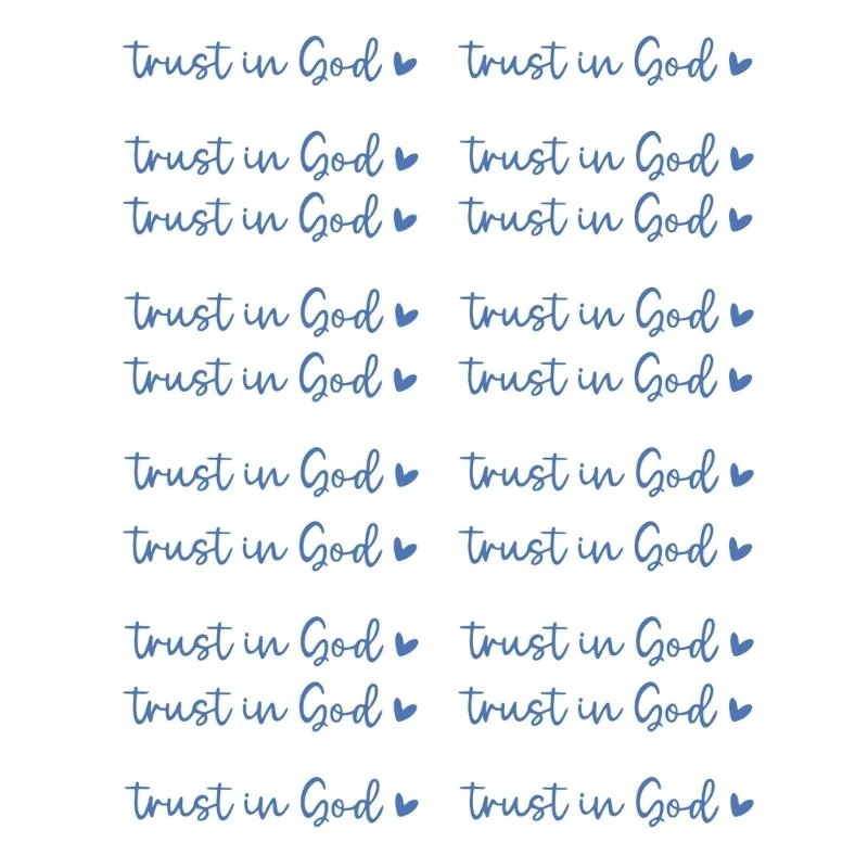 

Pack of 20 Faith Mirror Decals Religious Car Window Stickers Simple Installation