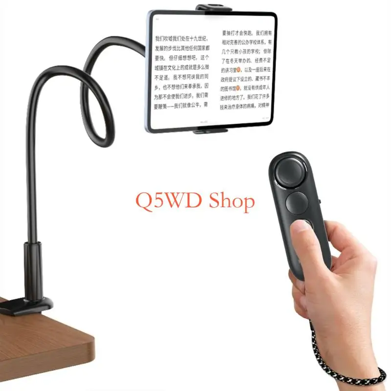 Q5WD Wearable Reading Remote for Phones and Tablets, Wireless Charging-Port Control for Viewing, Photos and Recording
