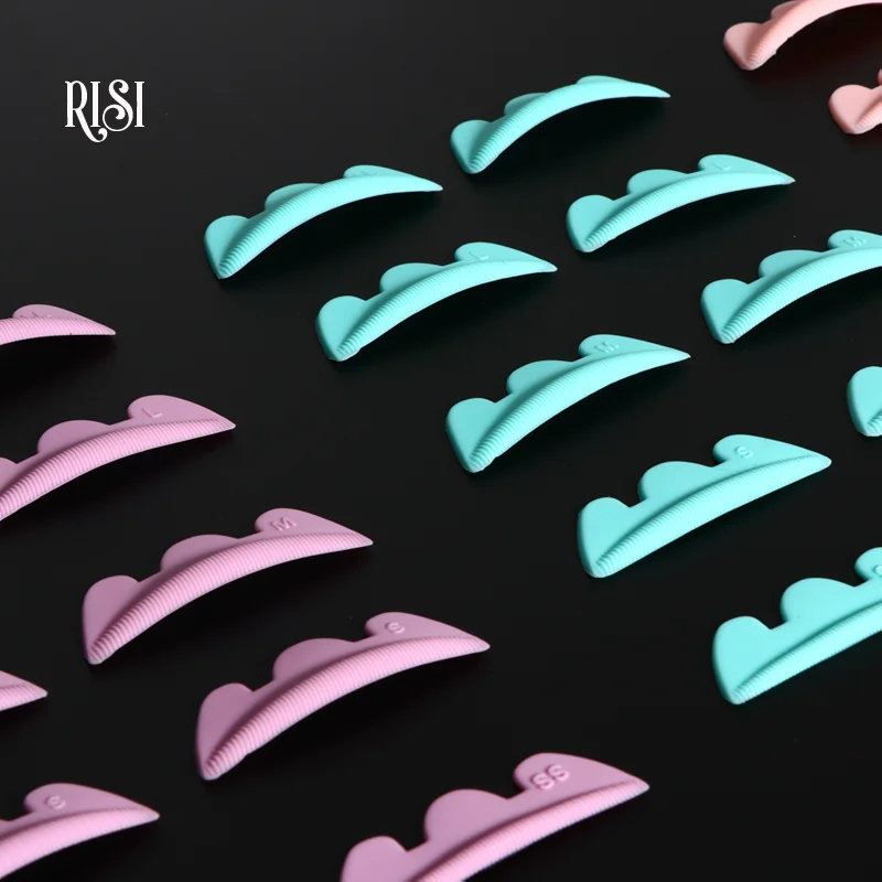 Risi 5 Paar Siliconen Wimper Perming Pad Lash Tillen 3d Wimper Krultang Hengels Wimper Schild Wimper Accessoires Make-Up Tools