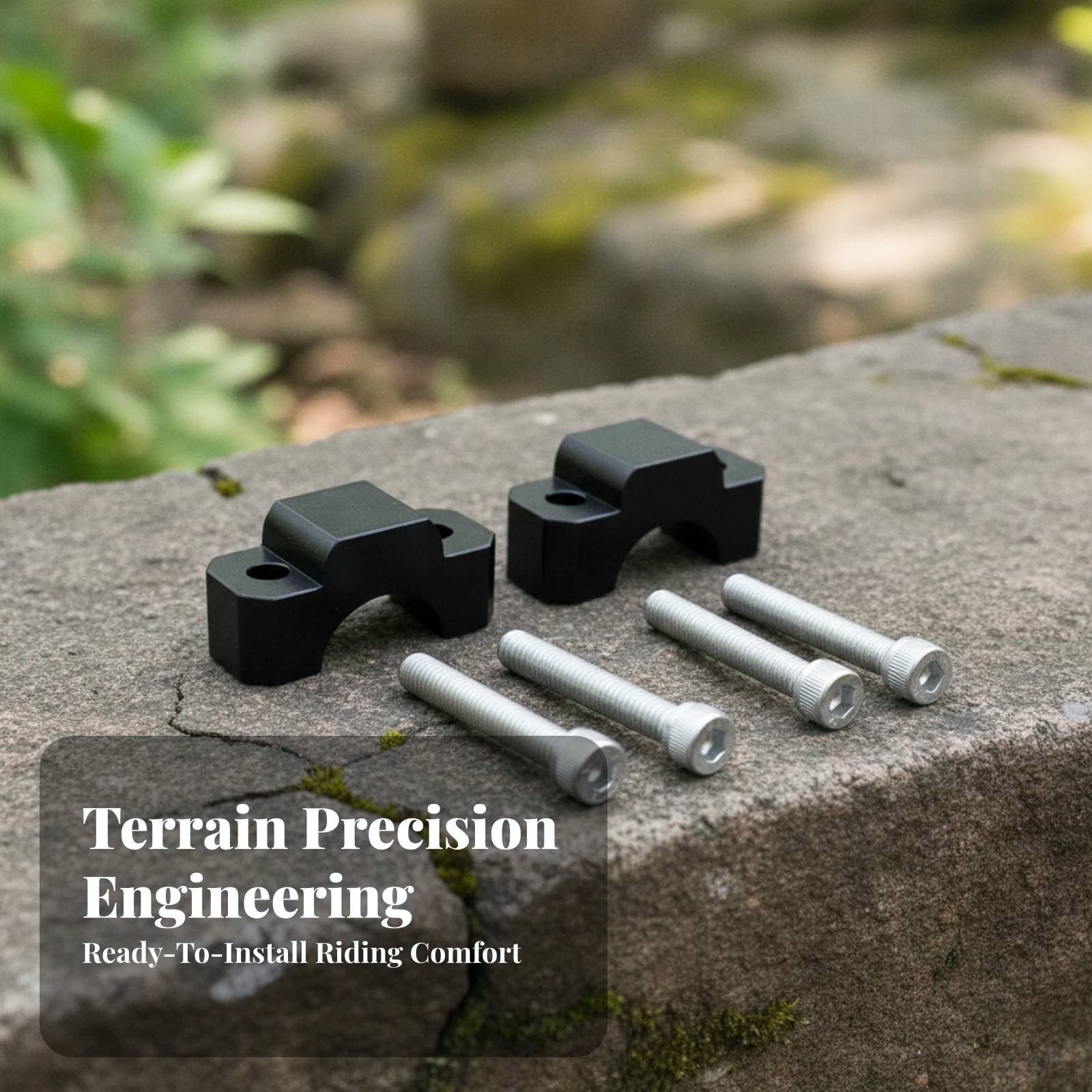 Motorcycle Handlebar Risers with Bolts Aluminum-Alloy Motorcycle Handlebar Riser Machined Comfortable