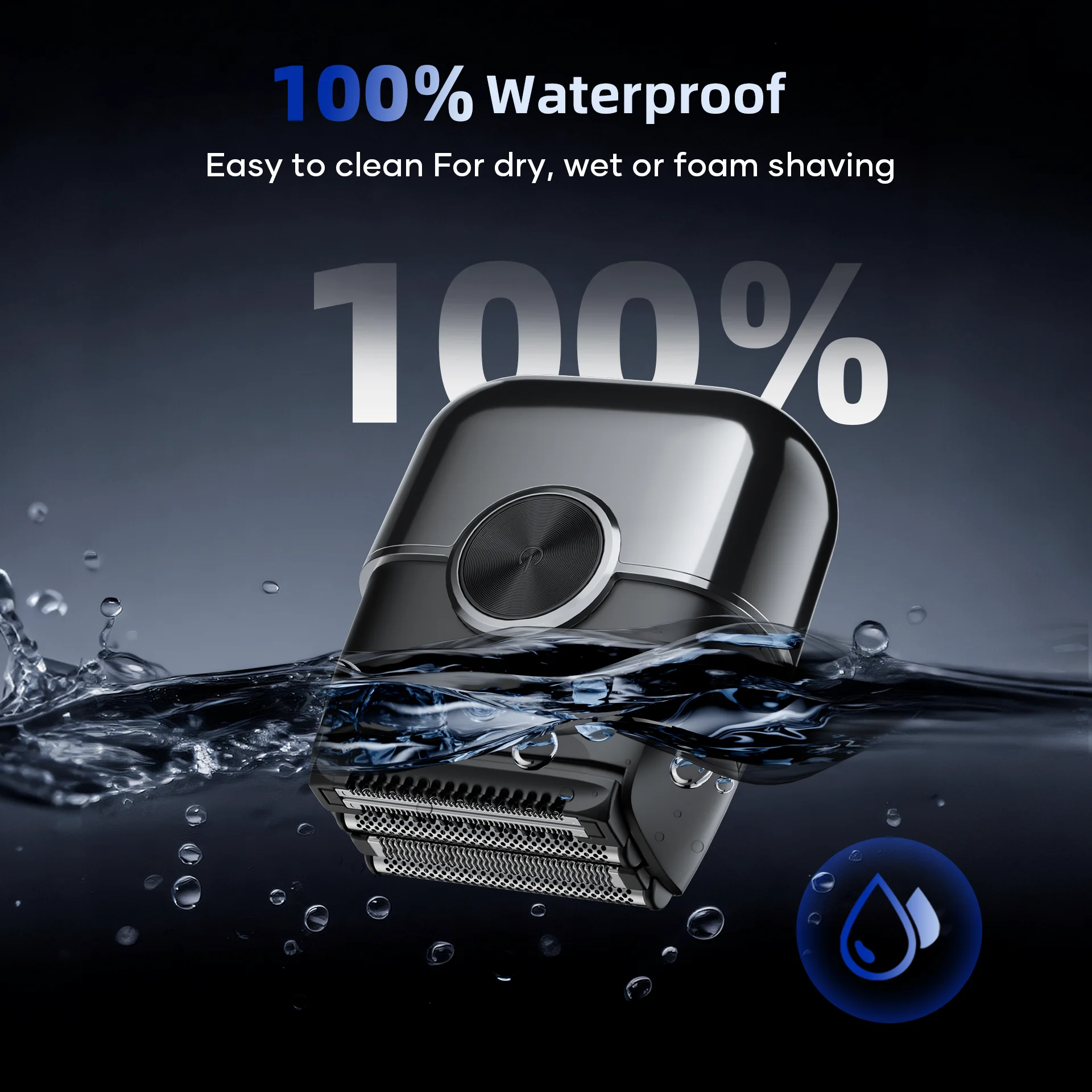 KENSEN S26 남성용 전기 면도기 4D 플로팅 블레이드 호일 면도기 방수 8000RP... - 4