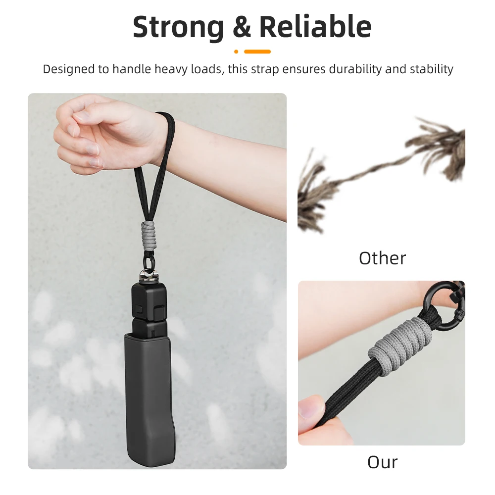 BRDRC Lanyard for DJI Osmo Pocket 3 Camera Hand Strap Anti-slip Anti-lost Rope Portable Color Fashion Carrying Rope