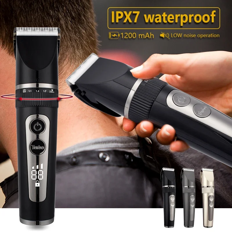 Professional Hair Clipper For Men Rechargeable Electric Razor  Hair Trimmer Hair Cutting Machine Beard Trimmer Fast Charging