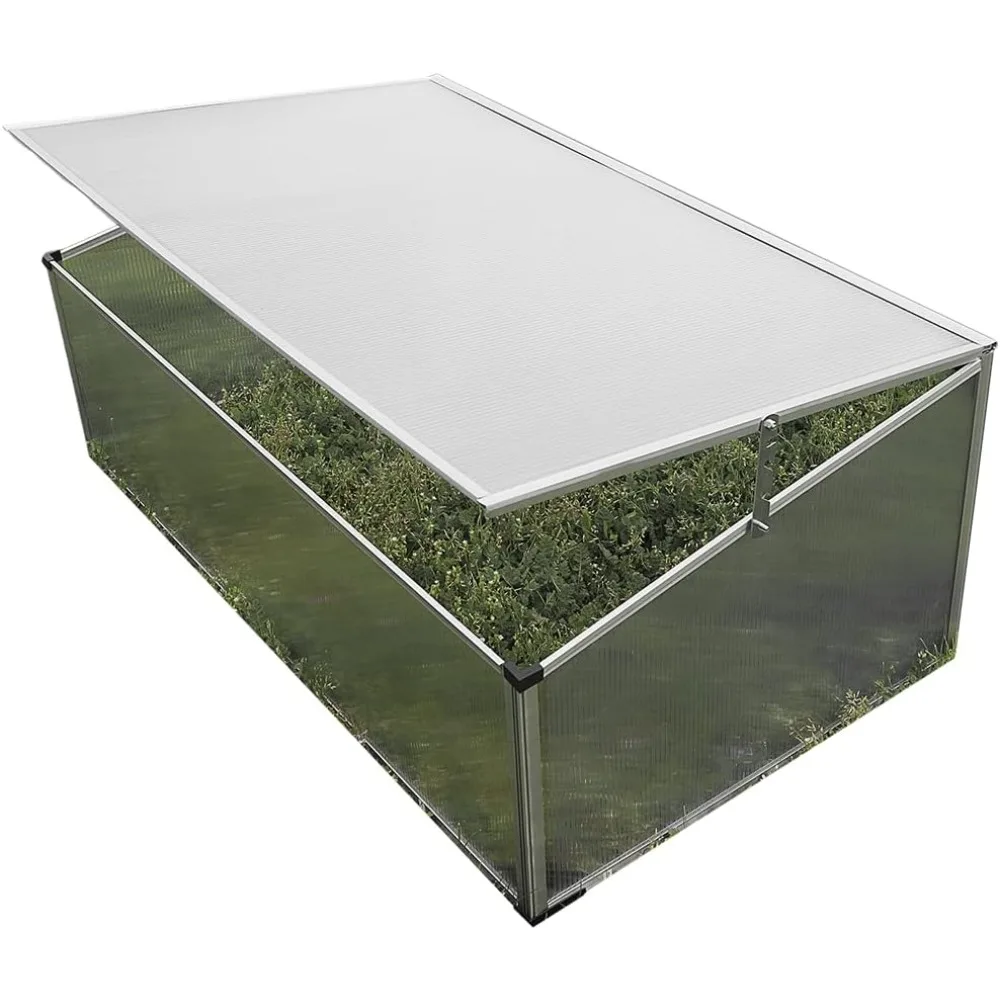 

Складная алюминиевая холодная рама SH7005-ZD, 3,3 x 1,6 x 1,3 фута, теплица, прозрачная